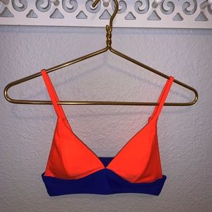 Cupshe Orange and Blue Triangle Bikini